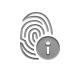 info, fingerprint icon