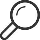 find, zoom, search, magnifying glass icon