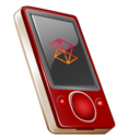 Zune 80gb on rouge icon