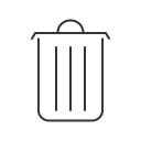 remove, bin, garbage, delete, cancel, trash, recycle icon