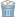 trash can, full icon
