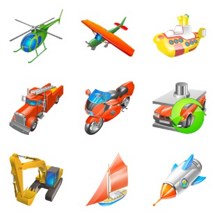 Transport For Vista icon sets preview