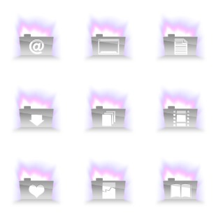 Aurora Folder icon sets preview