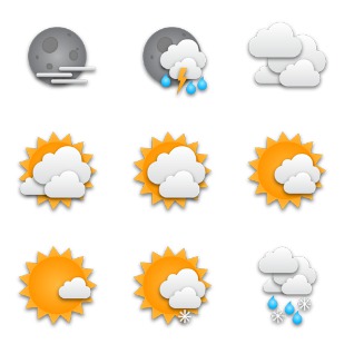 Tick Weather Icons icon sets preview