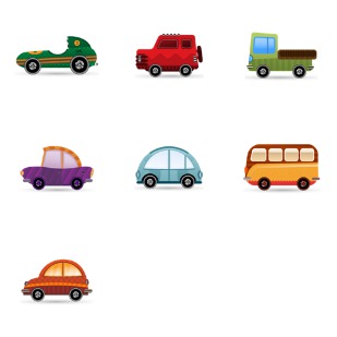 Car icon sets preview