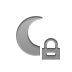 moon, lock icon