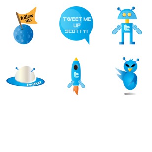 Tweet Me Up Scotty icon sets preview