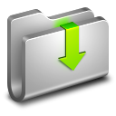 Downloads Metal Folder icon