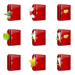 Shiny Lockers icon sets preview