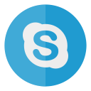 media, social, circle, skype icon
