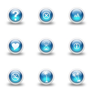 Clean 3D icon sets preview