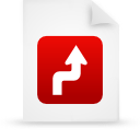 document, red, paper, file icon