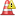 traffic cone exclamation icon