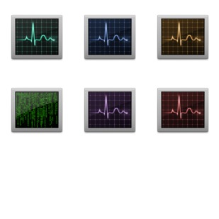 Activity Monitor colored icon sets preview