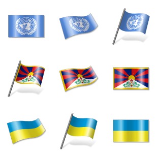 Vista Flags icon sets preview