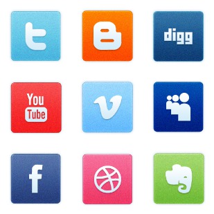 Clean Noise Social icon sets preview