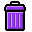purple, empty, blank icon