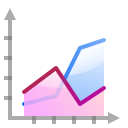 actions office chart area icon