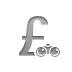 currency, pound, binoculars, sign icon