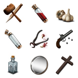 Vampire Hunter Kit icon sets preview