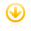 navigation, yellow, frame, down icon