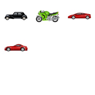 Transport icon sets preview