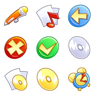 Comic 3 icon sets preview
