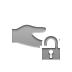 hand, lock, share, open icon