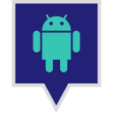 android, logo, media, social icon