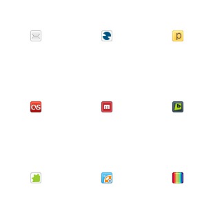 Social Media Mini icon sets preview