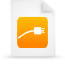 file, paper, document, orange icon