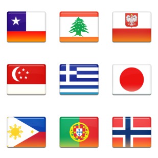 Flag icon sets preview