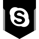 social, skype, logo, media icon