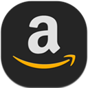 Amazon, Flat, Round icon