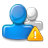 group, warning, person icon