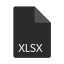 extension, file, xlsx, format icon