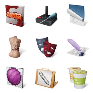 Art Professions icon sets preview