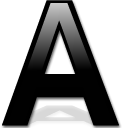 a, letter, font, black letter icon