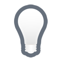hint, energy, bulb, light, off, tip icon
