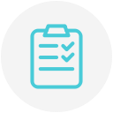 check mark, checklist, document, list, clipboard icon