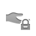hand, lock, share icon