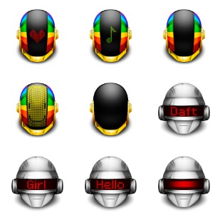 Daft Punks icon sets preview