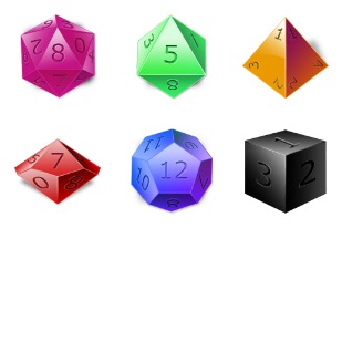 DnD Dice icon sets preview