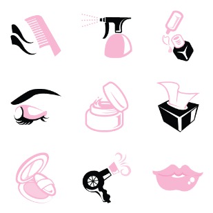Beauty icon sets preview