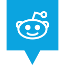 social, logo, media, reddit icon