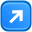 arrow right up Blue icon