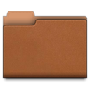 leather,folder,brown icon
