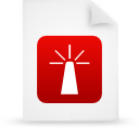 document, file, paper, red icon