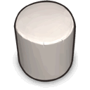 white,cylinder,reengineered icon