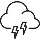 storm, lightning, weather, cloud icon